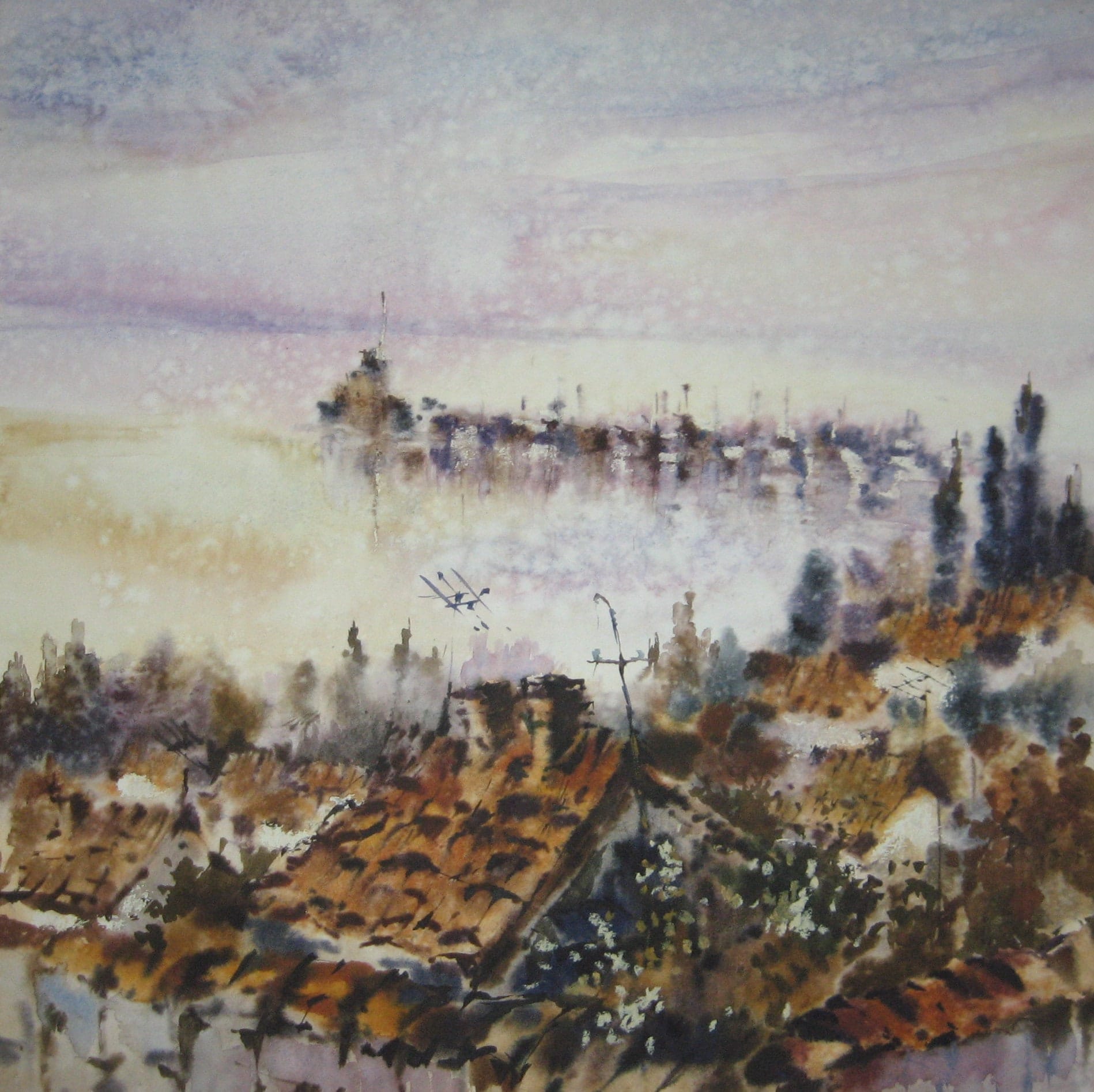 Seventh Pier — watercolour by Serhii Shcherbakov