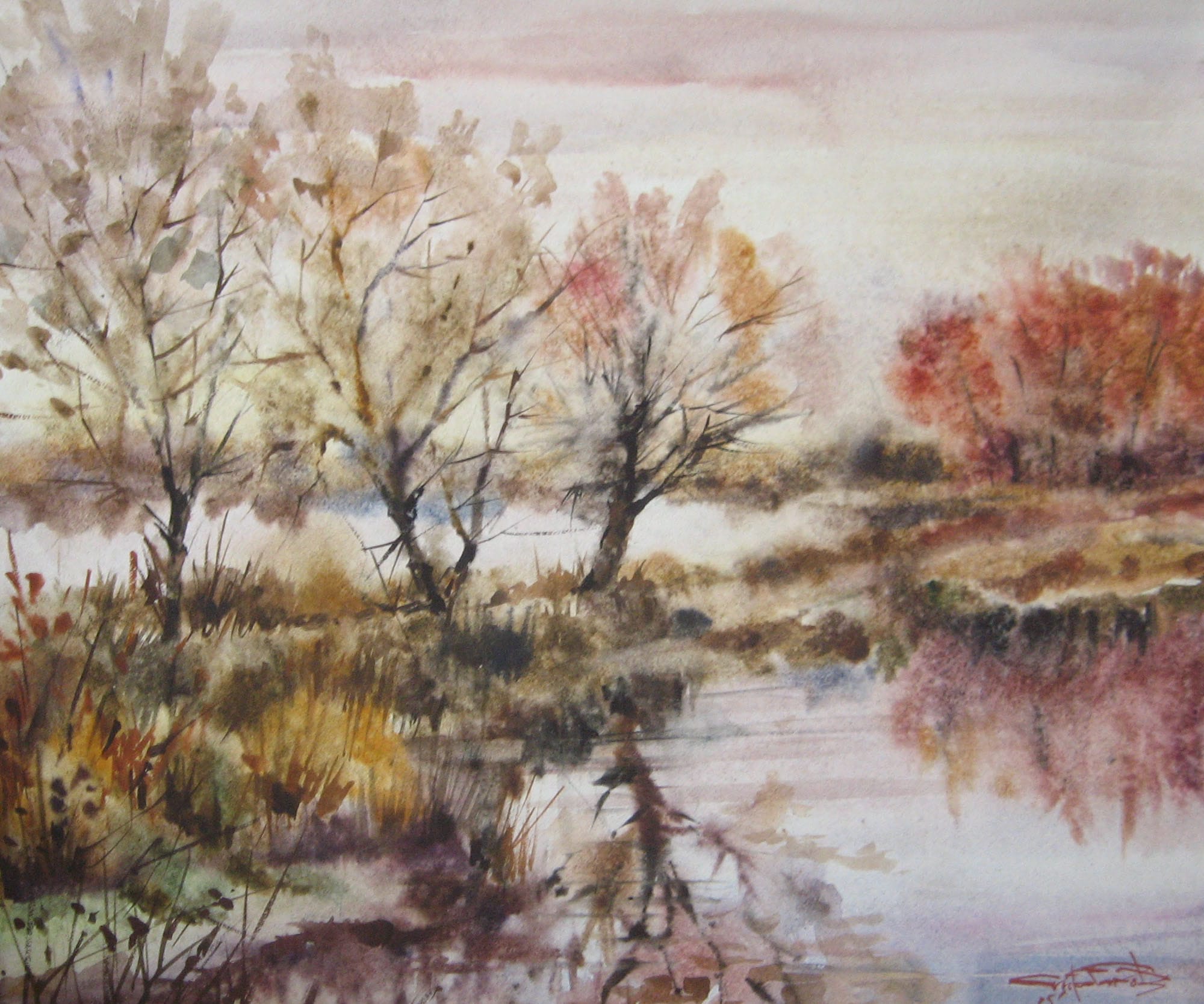Autumn Palette — watercolour by Serhii Shcherbakov