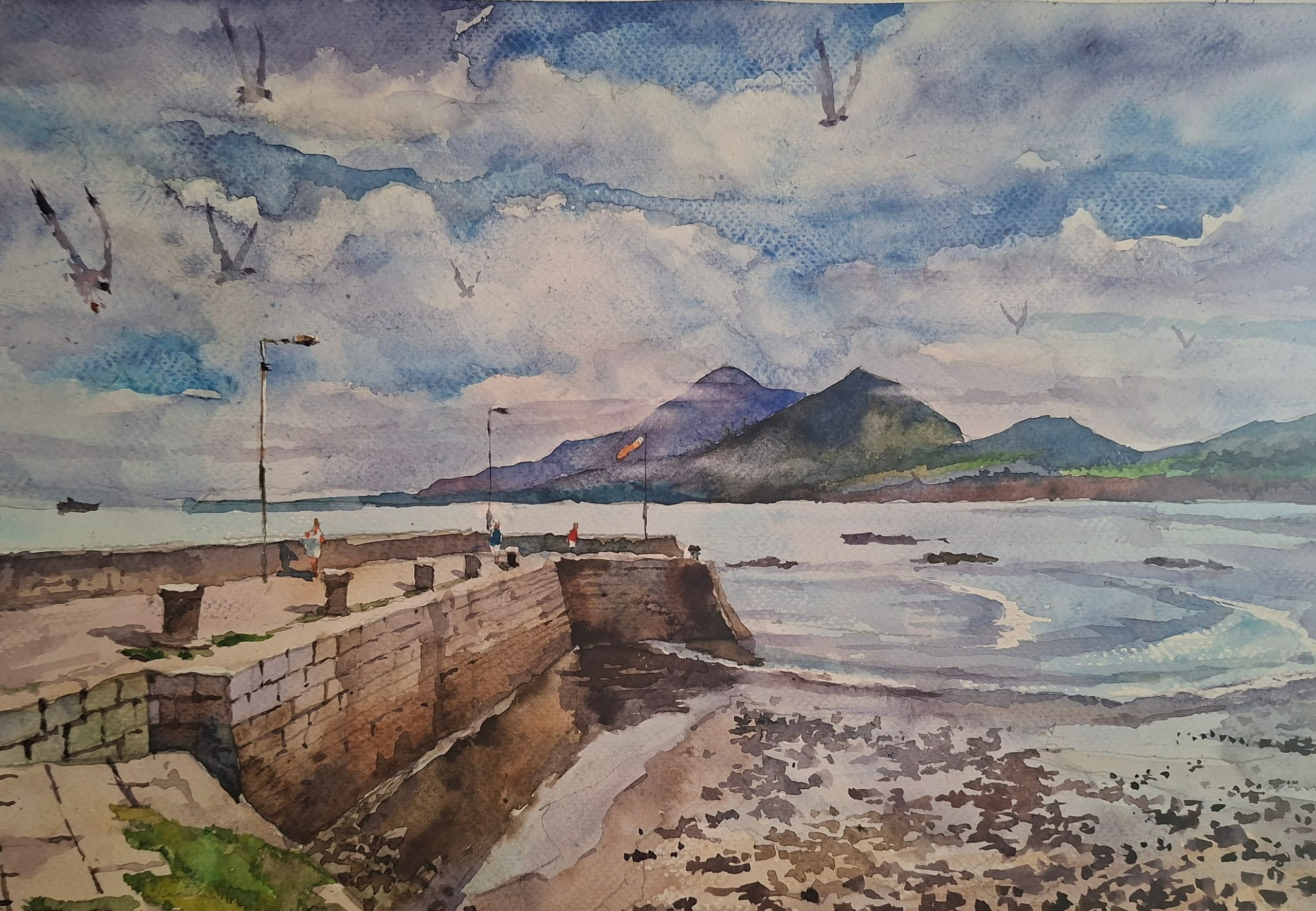 Ireland watercolour — watercolour by Serhii Shcherbakov