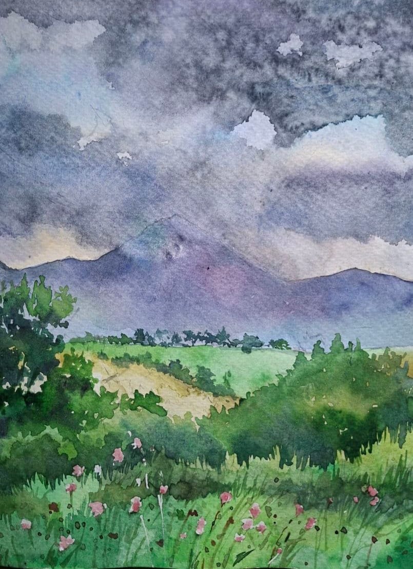 Ireland watercolour — watercolour by Serhii Shcherbakov